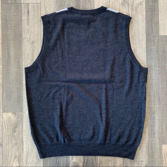 Garret Scott Argyle Merino Wool Vest - Picture 4 of 4